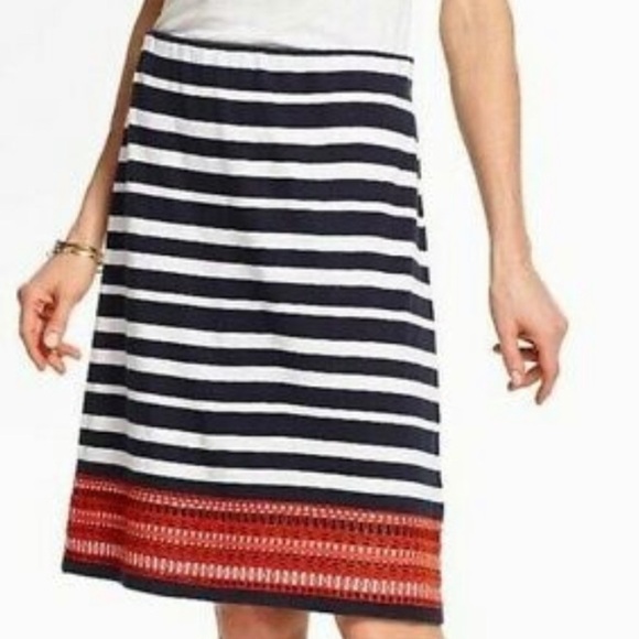 Talbots Knit Striped Skirt - Picture 1 of 5